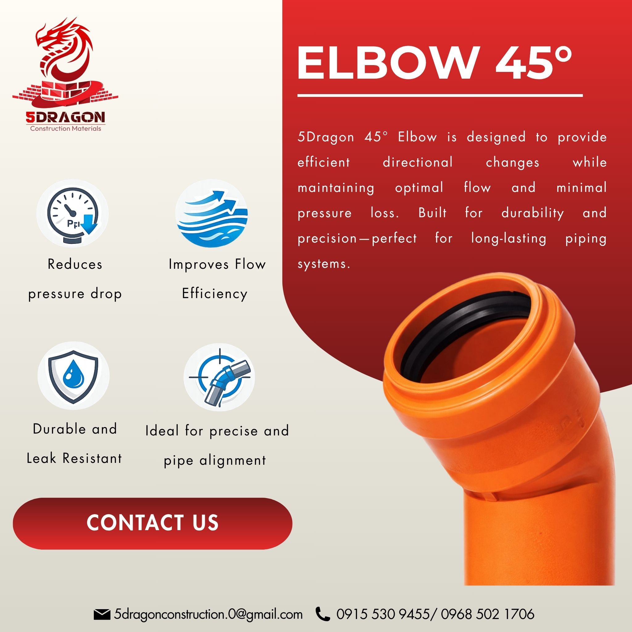 Elbow 45°