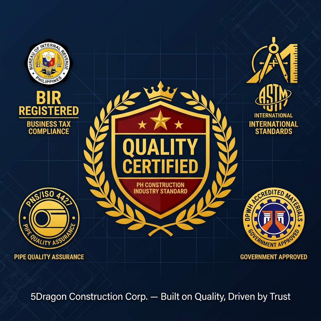 5Dragon Construction Corp. quality certifications and standards